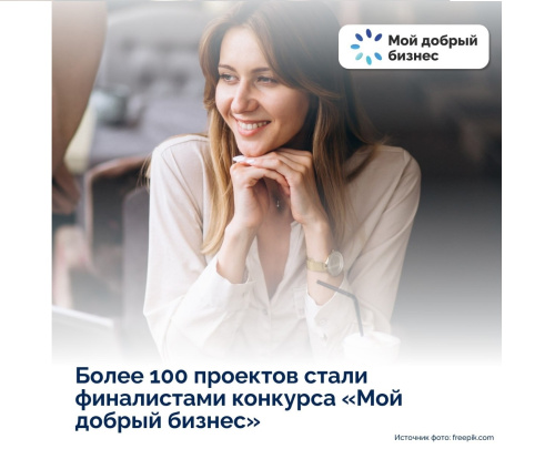 Более 100 проектов стали финалистами конкурса «Мой добрый бизнес»