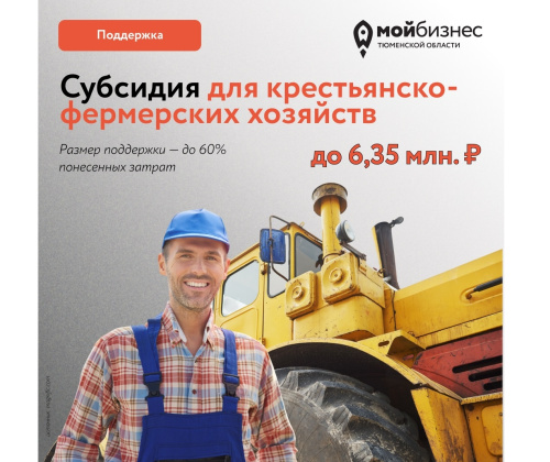 Фермеры Тюменской области могут возместить до 60% затрат на развитие хозяйства