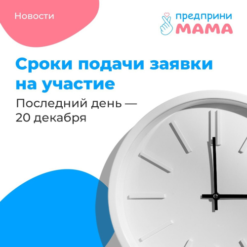 Подать заявку на участие в онлайн-треке «ПредприниМАМА» можно до 20 декабря